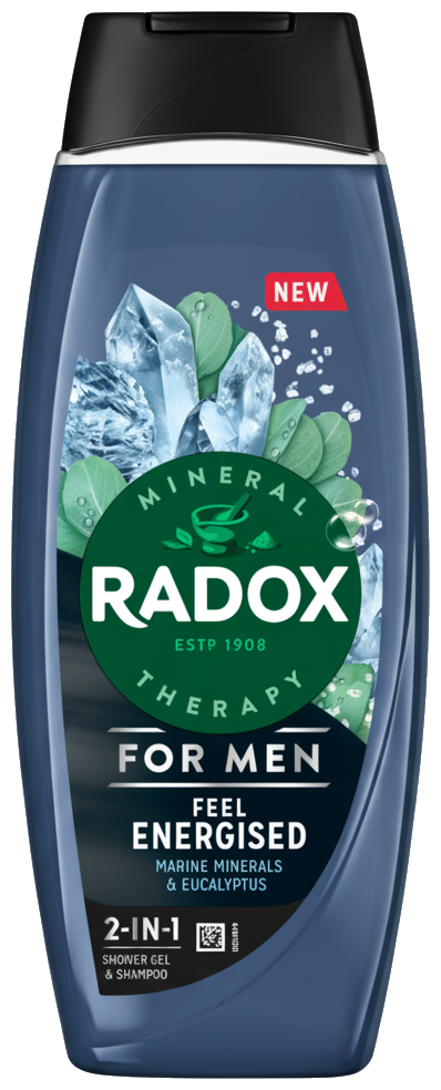 Radox Feel Energised sprchový gel pro muže 2 v 1