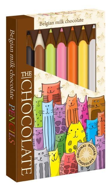 The Chocolate Čokoládové pastelky – motiv kočky