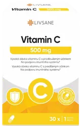 LIVSANE Vitamin C 500mg cps.30