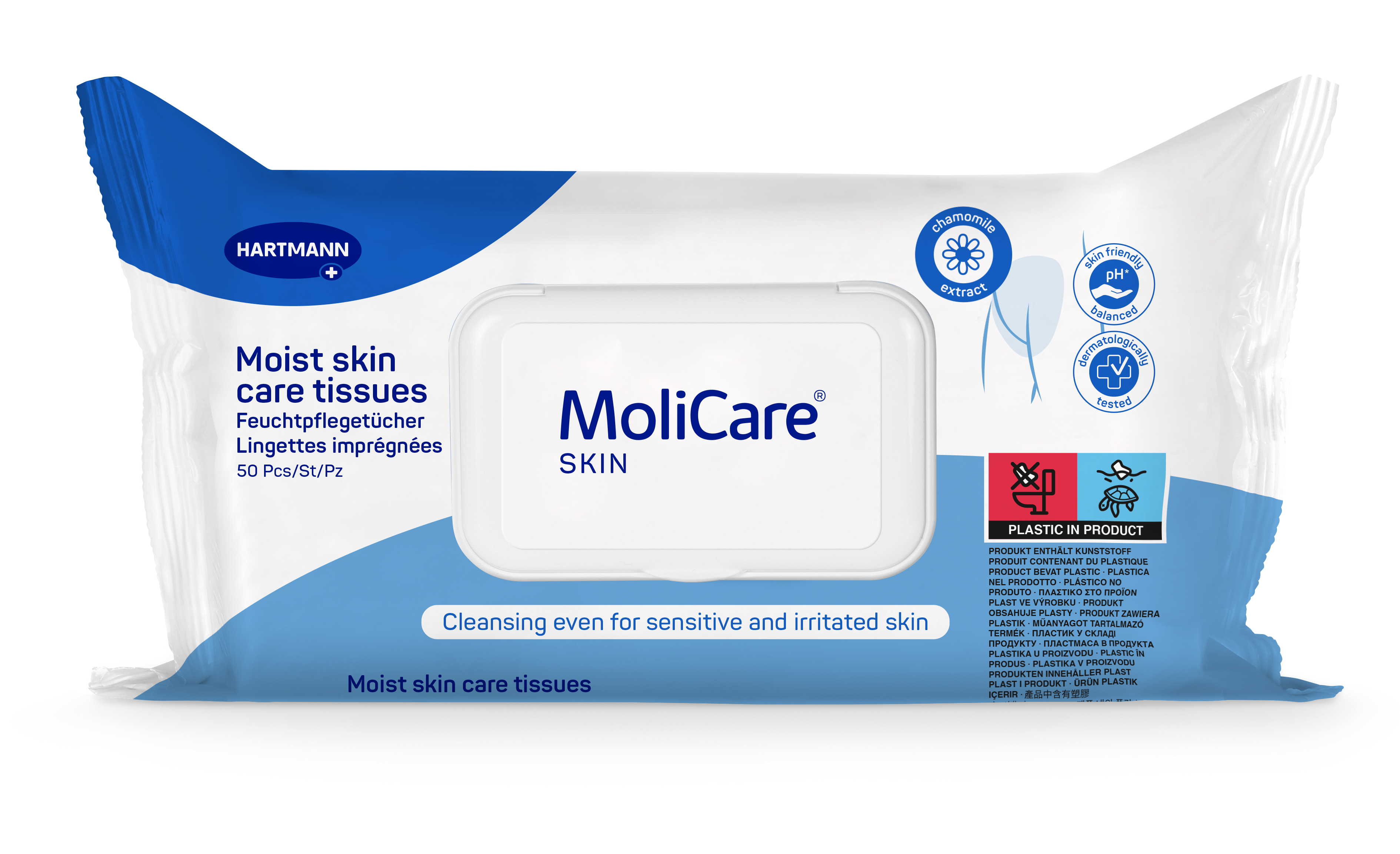MoliCare Skin vlhké ošetřující ubrousky 50ks