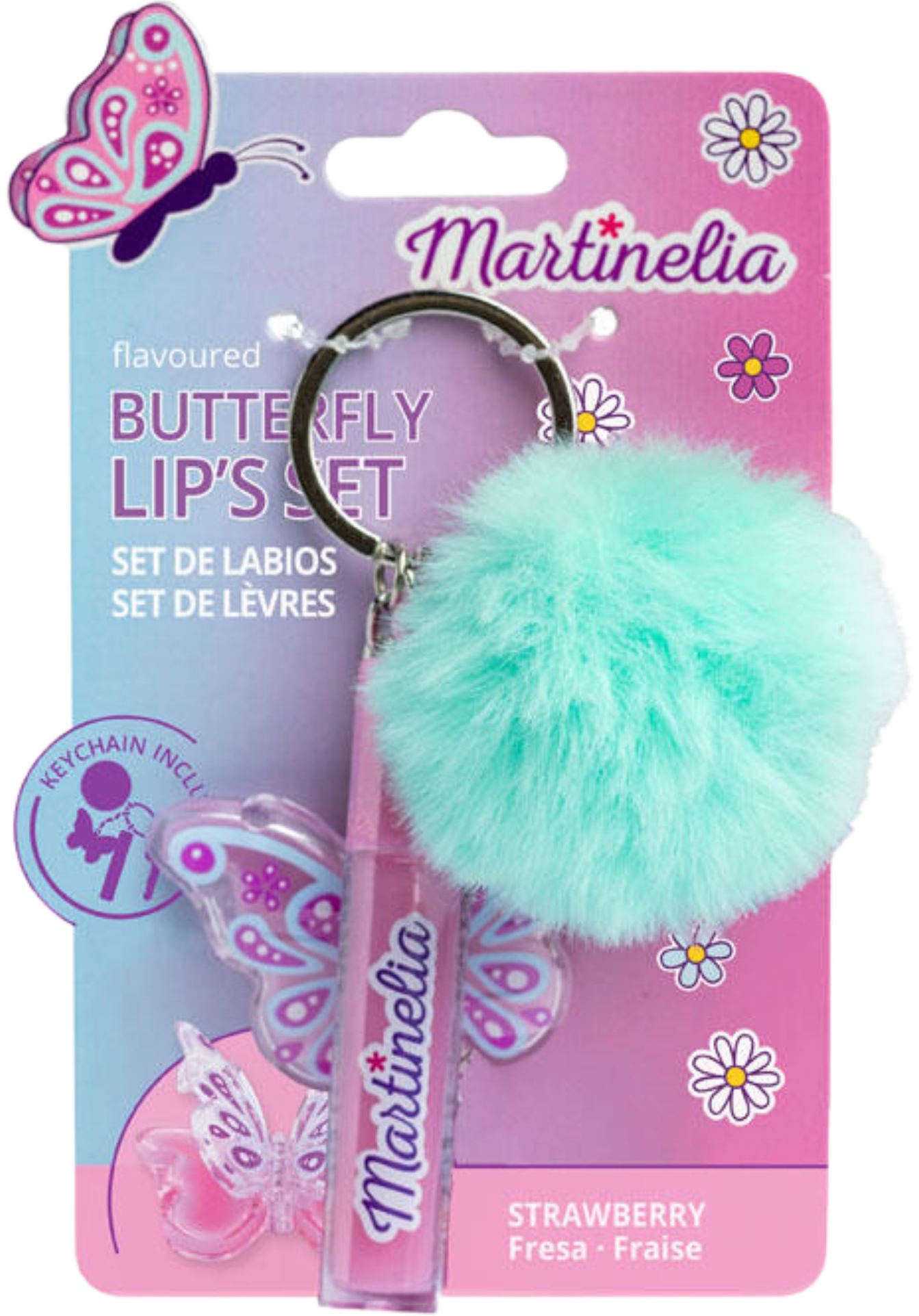 Martinelia World Butterfly lesk na rty & bambulka
