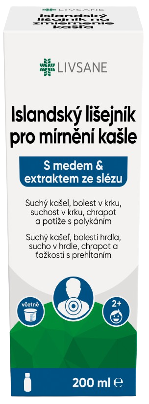 LIVSANE Islandský lišejník pro mírnění kašle 200ml