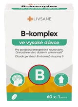LIVSANE B-komplex ve vysoké dávce tbl.60