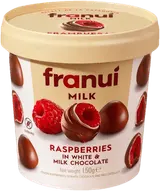Franuí Maliny v bílé a mléčné čokoládě