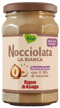Nocciolata BIO Bianca lískooříšková pomazánka bílá