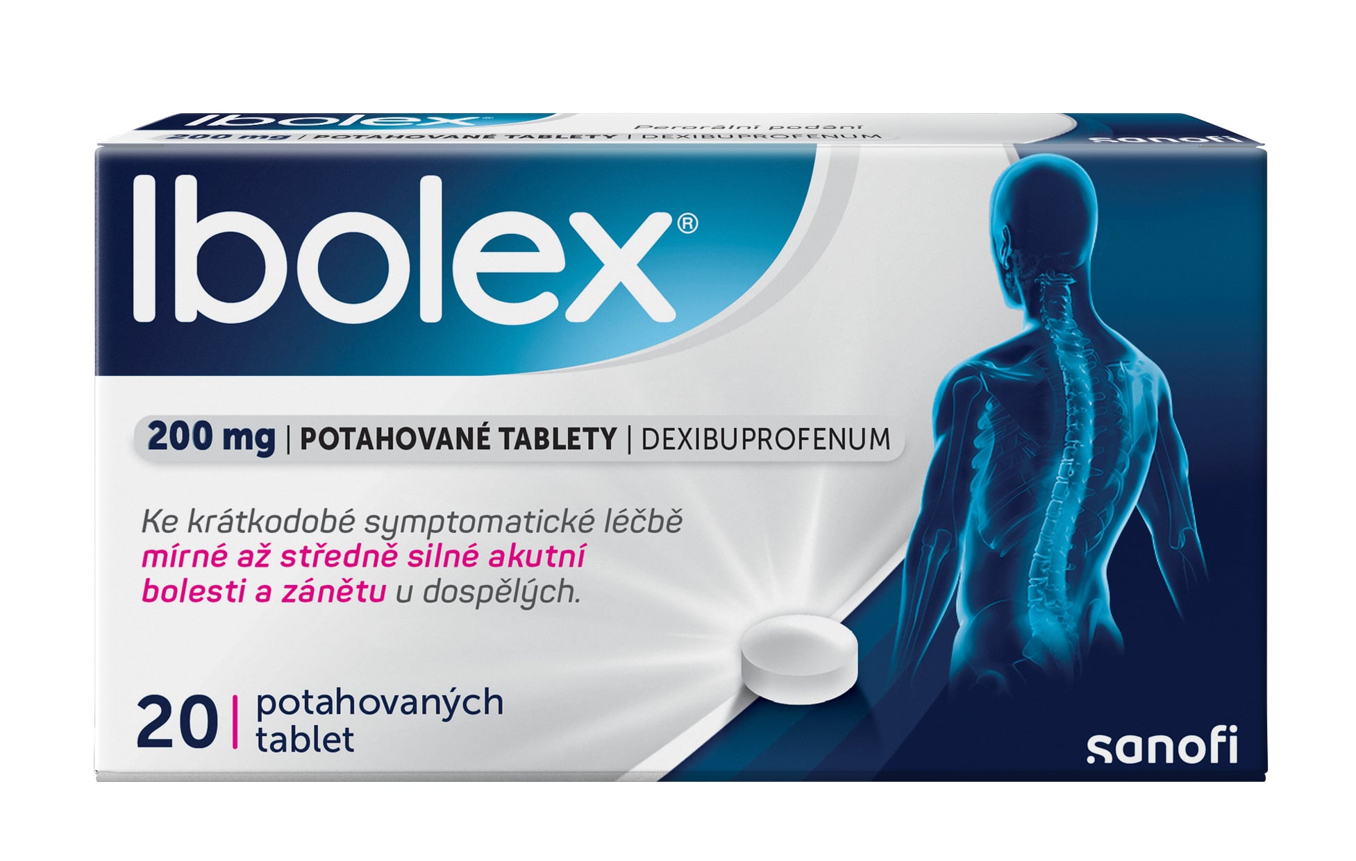 IBOLEX 200MG Potahovaná tableta 20
