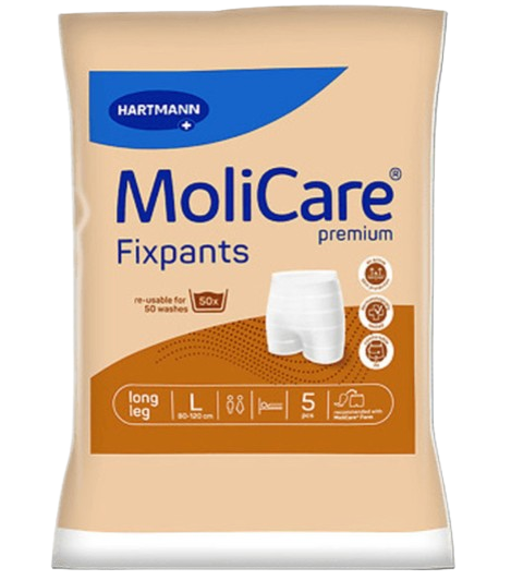 FIXAČNÍ KALHOTKY MOLICARE PREMIUM FIXPANTS L OBVOD BOKŮ 80-120CM,5KS