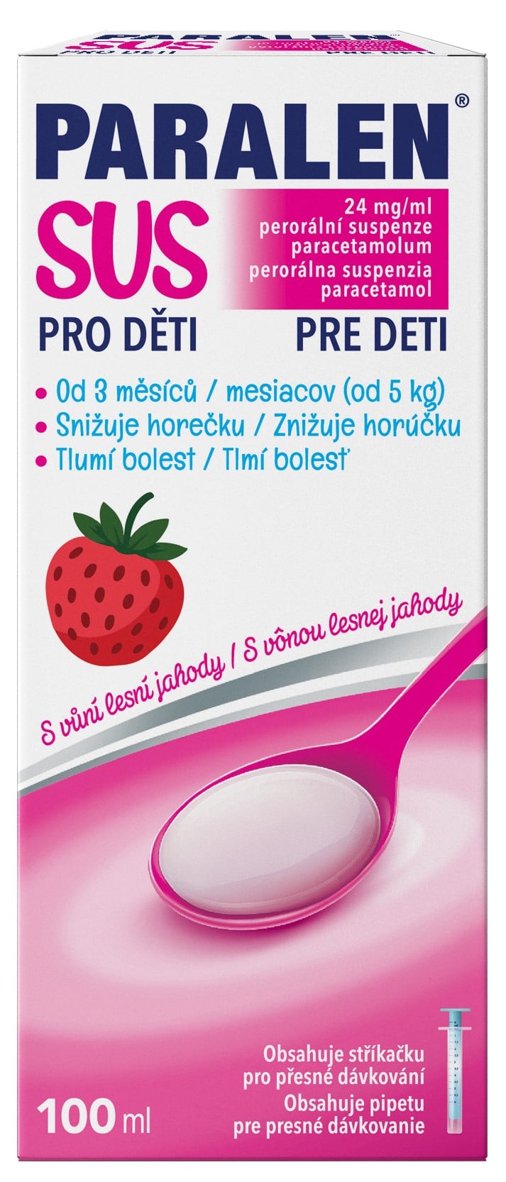 PARALEN SUS 24MG/ML Perorální suspenze 100ML