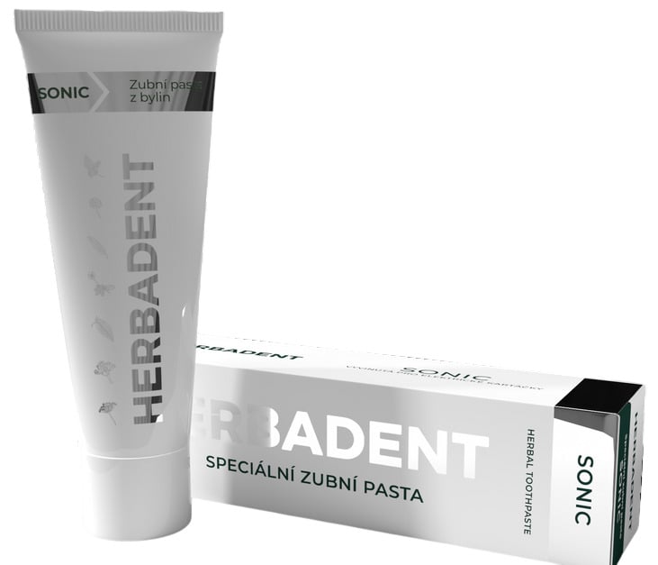 Herbadent Sonic zubní pasta s hydroxyapatitem pro čištení s elektrickým kartáčkem
