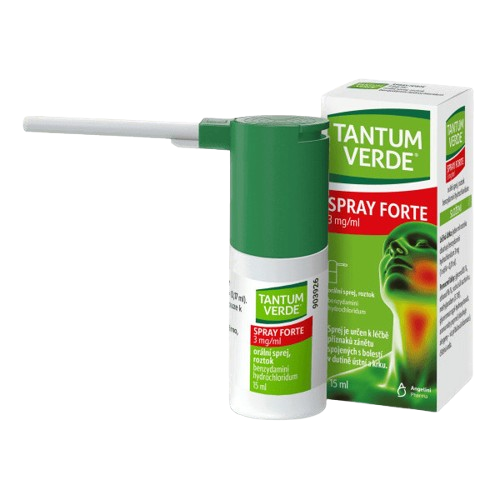 TANTUM VERDE SPRAY FORTE 3MG/ML Orální sprej, roztok 15ML