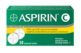 ASPIRIN C 400MG/240MG Šumivá tableta 10