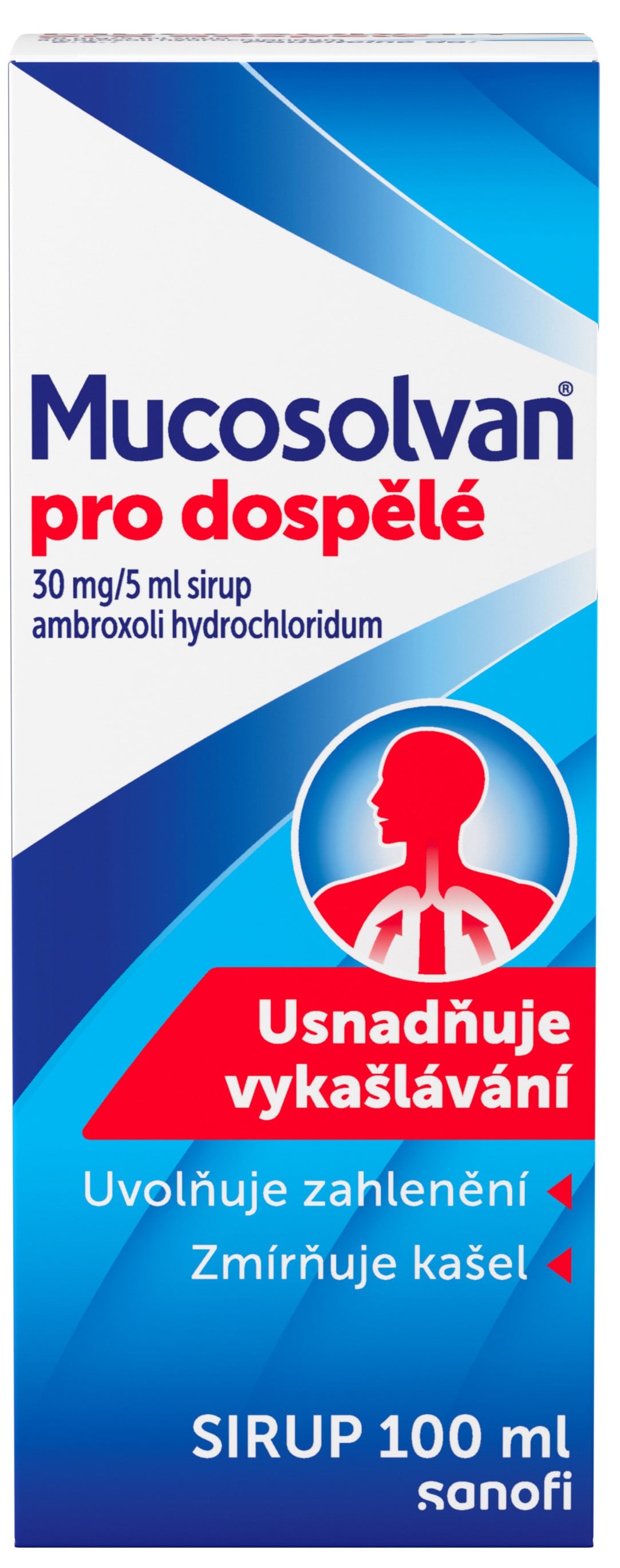 MUCOSOLVAN PRO DOSPĚLÉ 30MG/5ML sirup 1X100ML
