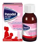 PANADOL PRO DĚTI JAHODA 24MG/ML Perorální suspenze 1X100ML+STŘ