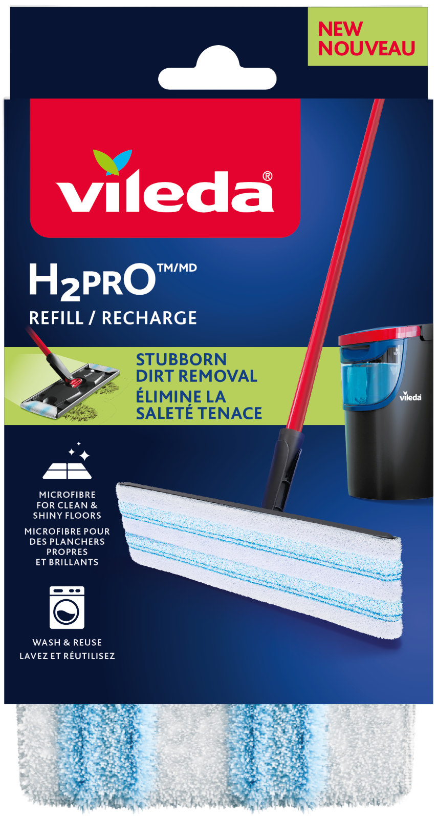 Vileda H₂PrO Náhrada k plochému mopu