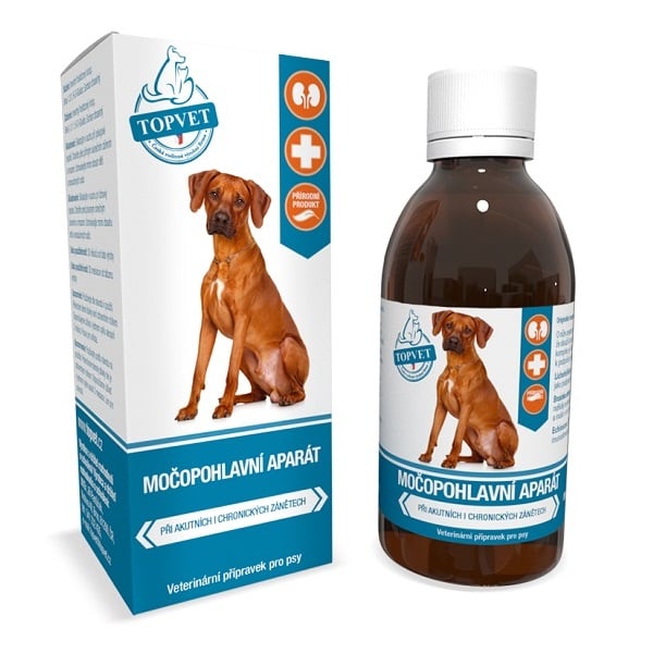TOPVET Močopohlavní aparát vet.přípr.pro psy200ml
