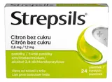 STREPSILS CITRON BEZ CUKRU 0,6MG/1,2MG pastilka 24