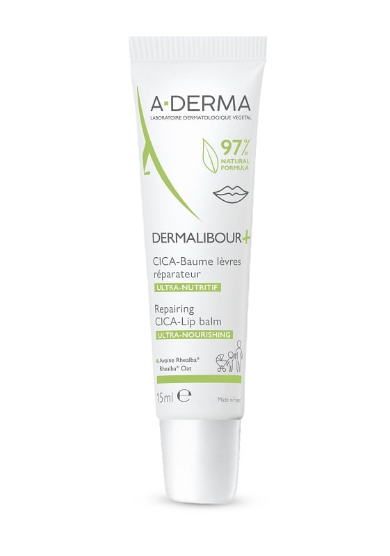 A-DERMA Dermalibour+ CICA Balzám na rty 15ml