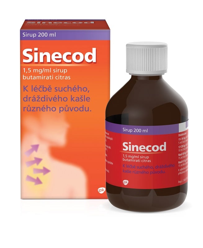 SINECOD 1,5MG/ML sirup 1X200ML