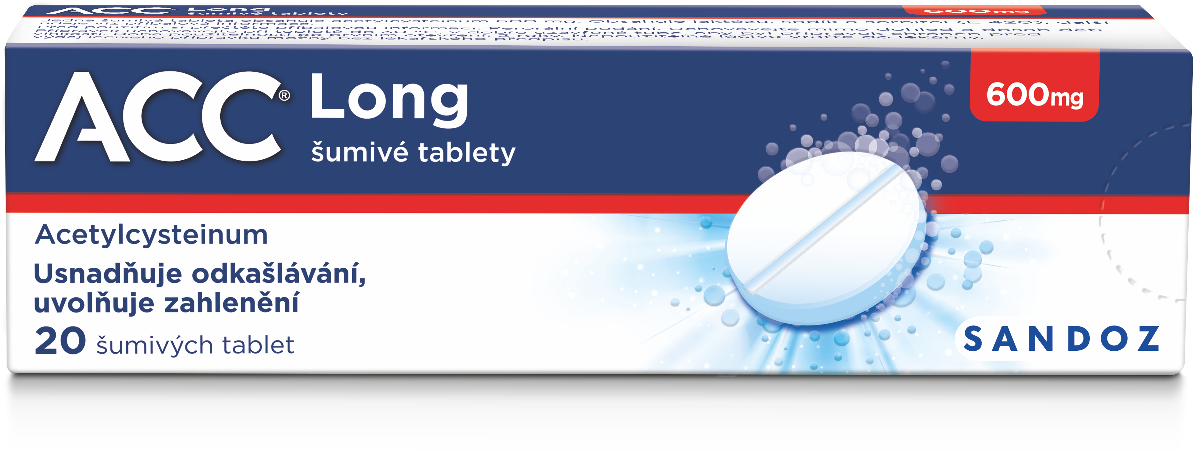 ACC LONG 600MG šumivá tableta 20