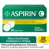 ASPIRIN C 400MG/240MG Šumivá tableta 20