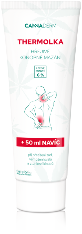 Cannaderm Thermolka hřejivé konopné mazání 250 ml