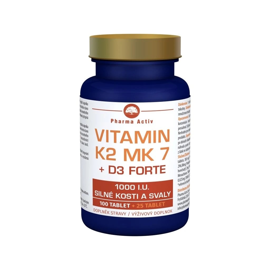 Vitamin K2 MK7 + D3 FORTE 1000 I.U. tbl.125