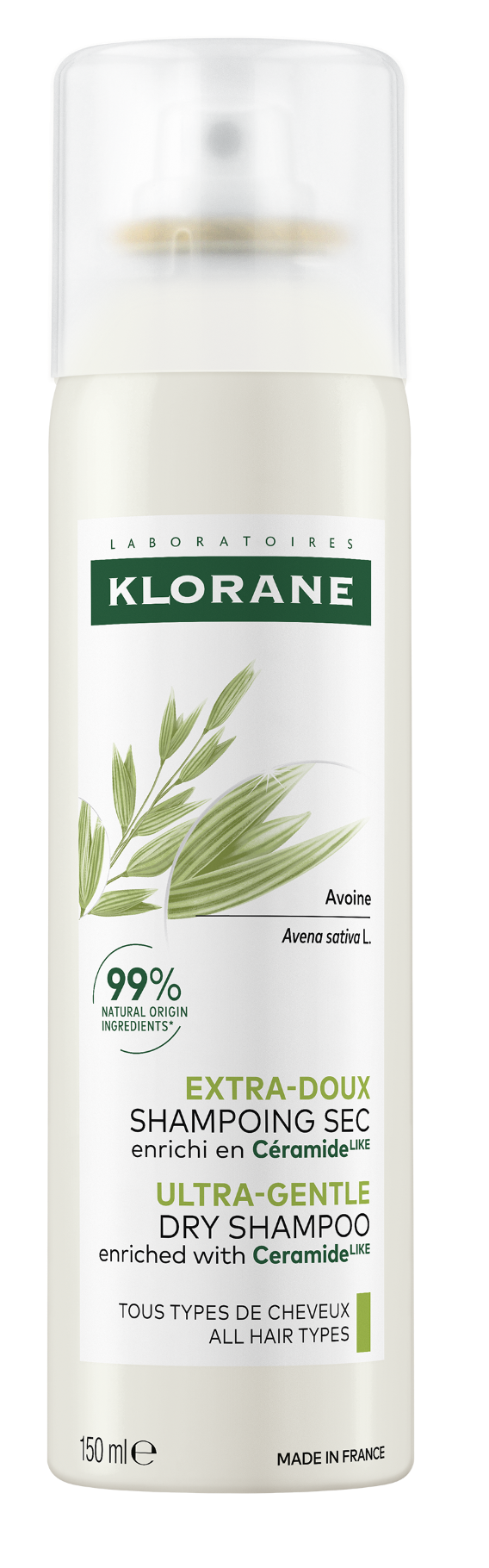KLORANE Suchý šampon s ovsem a ceramidy 150ml