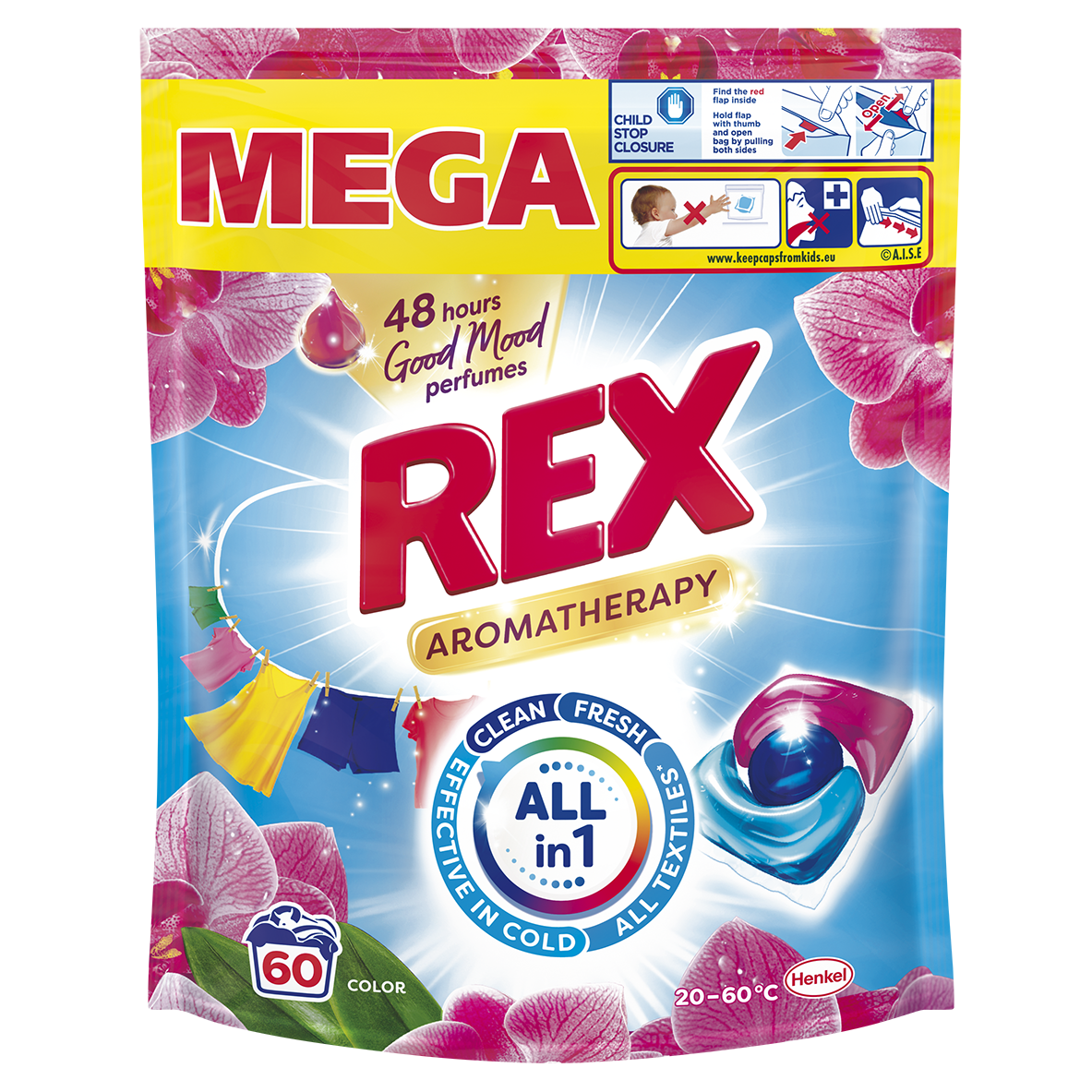 Rex Aromatherapy Orchid Color prací kapsle