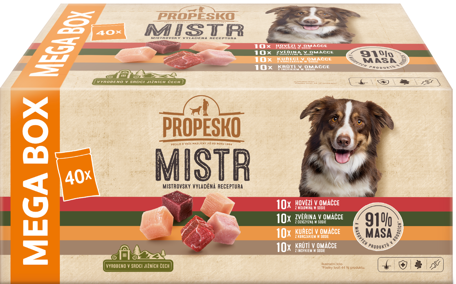 Propesko Mistr sada kapsiček pro psy 40×85 g