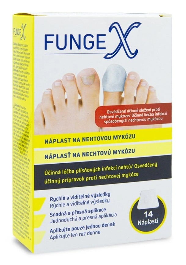 FungeX náplast na nehtovou mykózu 14ks