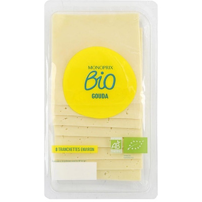 Monoprix Biologique BIO Gouda, plátky