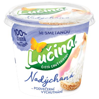 Lučina Nadýchaná se smetanou