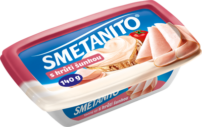 Smetanito Tavený sýr s krůtí šunkou