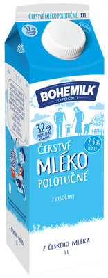 Bohemilk Čerstvé mléko 1,5%