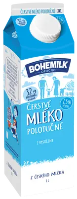 Bohemilk Čerstvé mléko 1,5%
