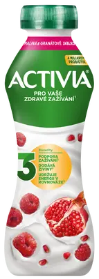 Activia Probiotický jogurtový nápoj malina a granátové jablko