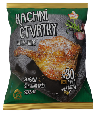 Vodňanská kachna Kachní čtvrtky pečené Sous-vide