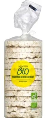 Monoprix Bio celozrnné rýžové chlebíčky