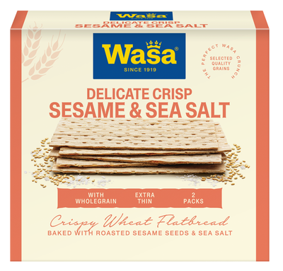 Wasa Delicate Crisp křupavé tenké plátky se sezamem