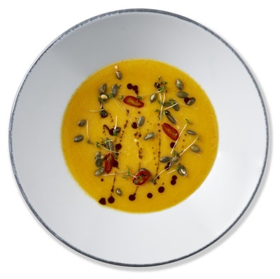 Cibule Bistro Dýňový krém s kokosovým mlékem vegan