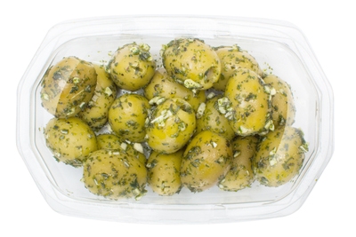 Table foods Zelené olivy v bylinkovo-česnekové marinádě
