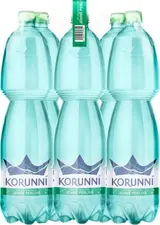 Korunní Jemně perlivá přírodní minerální voda multipack, 6x1,5l