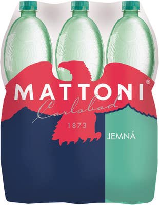 Mattoni Jemně perlivá přírodní minerální voda 6x1,5l
