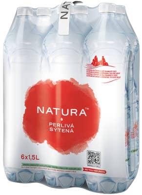 Natura Perlivá pramenitá voda 6x1,5l