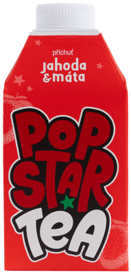 Popstar Tea ledový čaj s příchutí jahody a máty