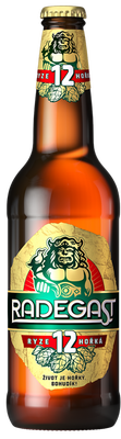 Radegast Ryze hořká 12, světlý ležák, sklo