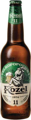 Velkopopovický Kozel 11, světlý, sklo