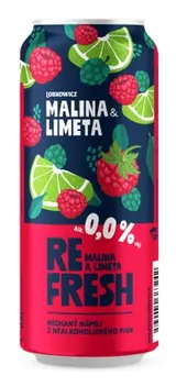 Lobkowicz Refresh Malina & Limeta 0,0% plech