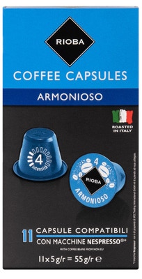 Rioba Armonioso Lungo kávové kapsle, 10x5g