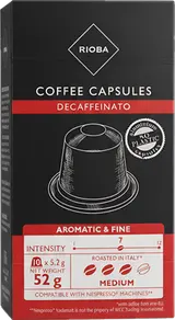 Rioba Espresso Decaffeinato kávové kapsle